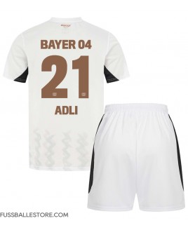 Günstige Bayer Leverkusen Amine Adli #21 Auswärts Trikotsatzt Kinder 2024-25 Kurzarm (+ Kurze Hosen)